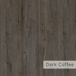 Lampada da terra in legno dark coffee con libreria Giorno 45x163,5