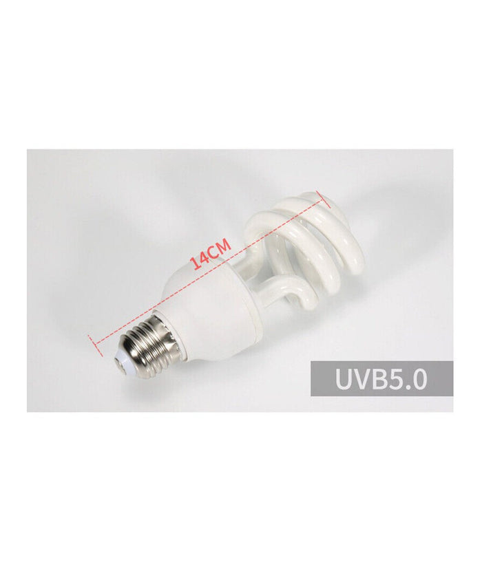 Lampada Fluorescente Uvb 5.0 Luce Solare Rettili Habitat Estremamente Luminoso         