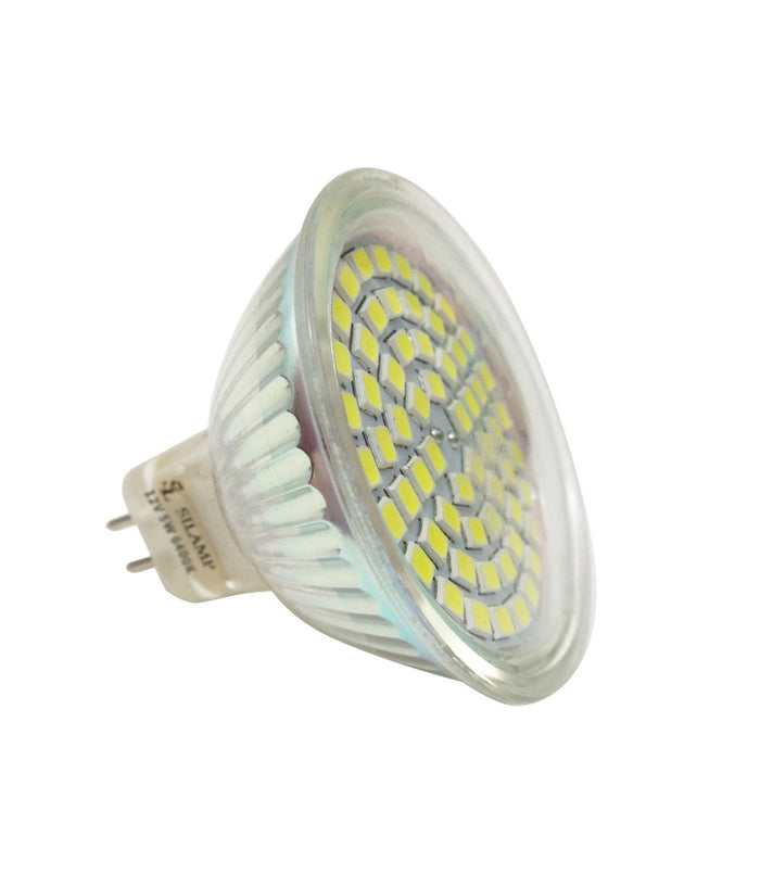 Lampada Lampadina Faretto Led 5w 12v Smd Mr16 Luce Bianca Calda 450 Lumen Gu5.3  -bianco Freddo      -