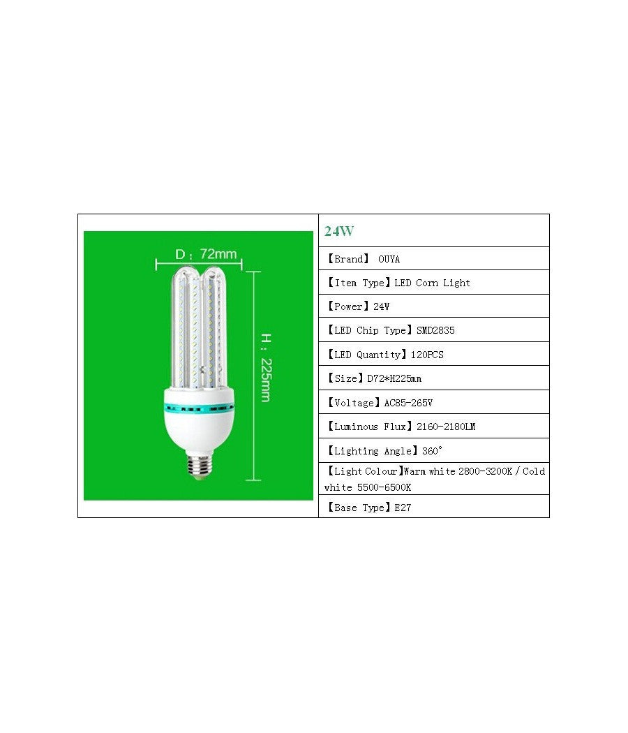 Lampada Lampadina Led Faretto Di Ultima Generazione Ultra Luminosi Ed Efficienti  -bianco Freddo-40 Watt     -e27-