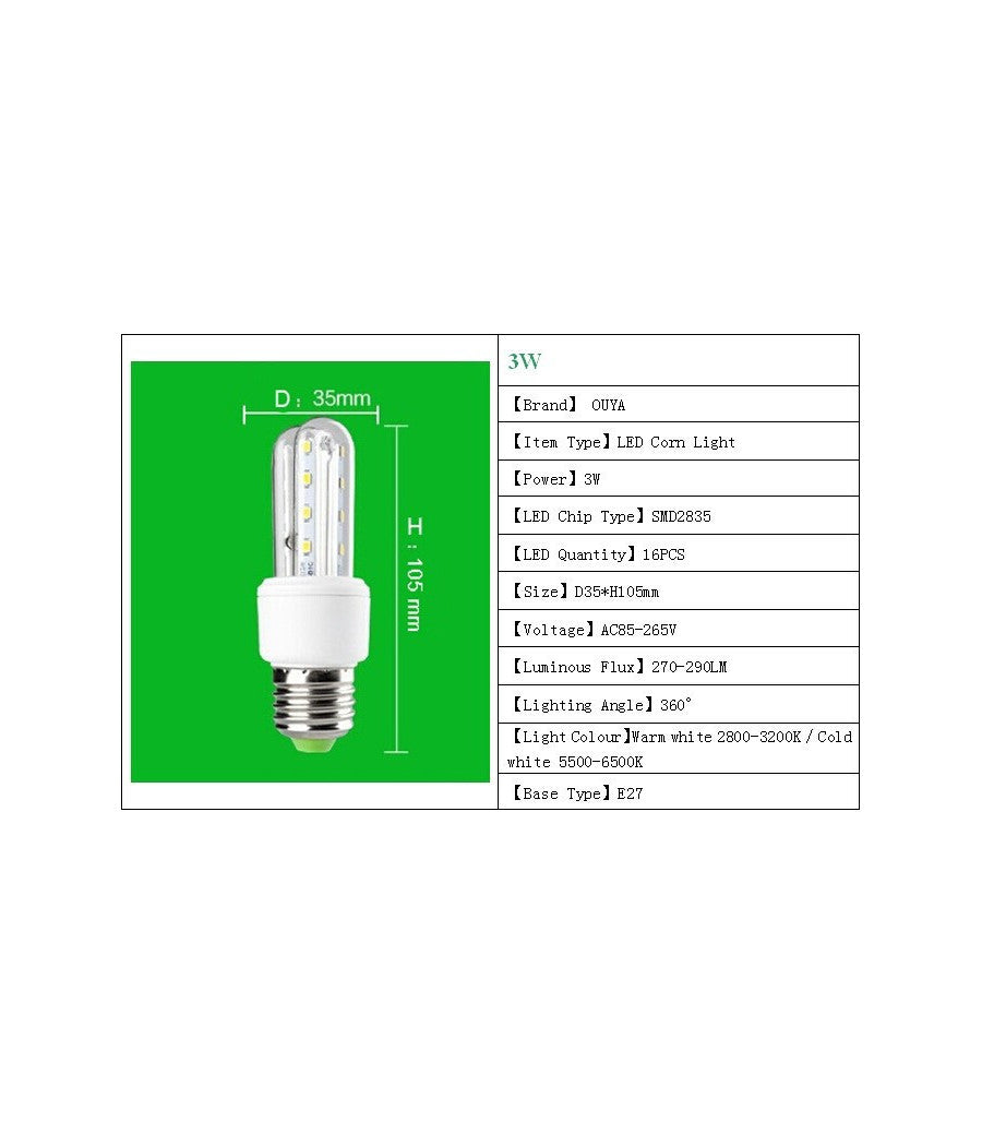 Lampada Lampadina Led Faretto Di Ultima Generazione Ultra Luminosi Ed Efficienti  -bianco Freddo-3 Watt     -e14-