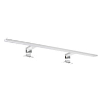 Lampada a led per bagno 80 cm luce naturale 4000K in alluminio cromo