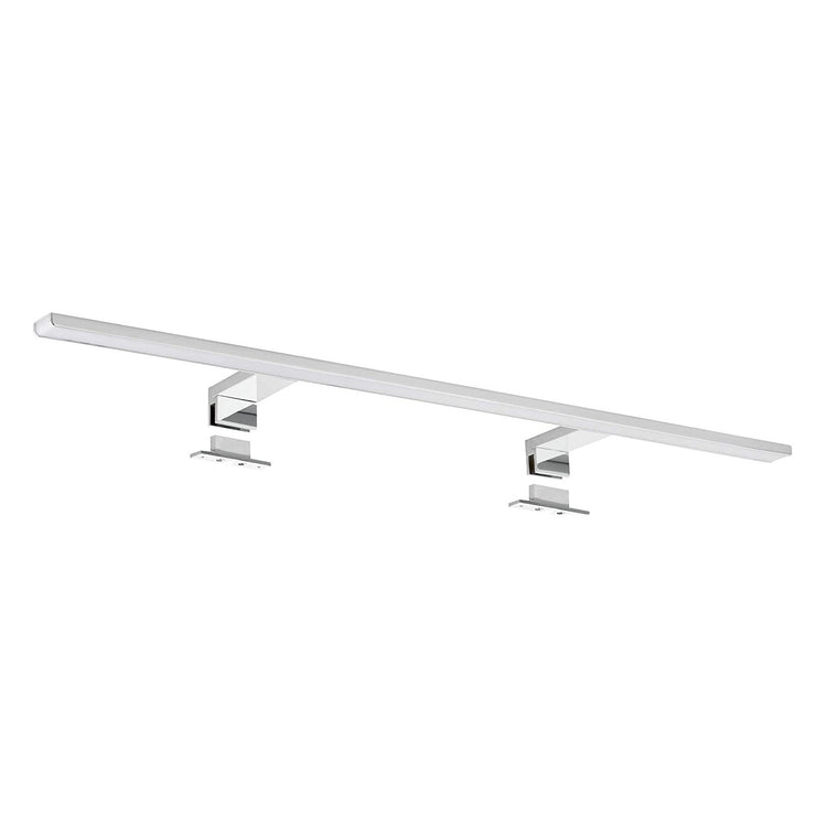 Lampada a led per bagno 80 cm luce naturale 4000K in alluminio cromo