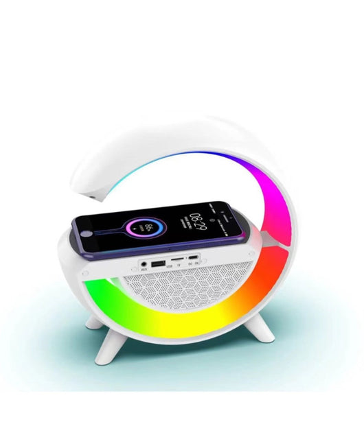 Lampada Led Caricabatteria Wireless Cassa Speaker Bluetooth Musica Altoparlante         