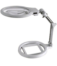 Lampada Lente Di Ingrandimento Da Tavolo Con Luce 2 Led Portatile 130 Mm A 26mm         