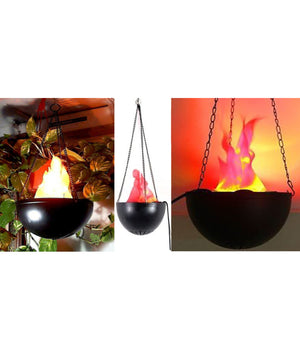 Lampada Luce Effetto Fuoco Fiamma Finta Schenografia Lampade A Sospensione         