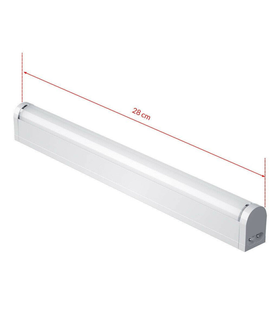 Lampada Luce Sottopensile 30cm Mobili Cucina Armadio Barra Led 330lm Bianco  -bianco Caldo      -