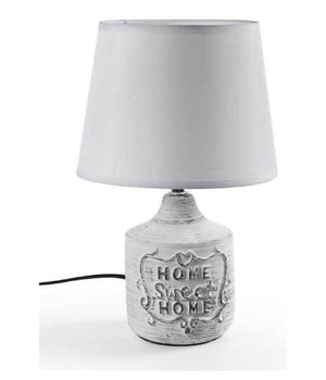 Lampada Lumetto Abat-jour 22x34cm Da Tavolo Base Ceramica Home Sweet 3col 779138         