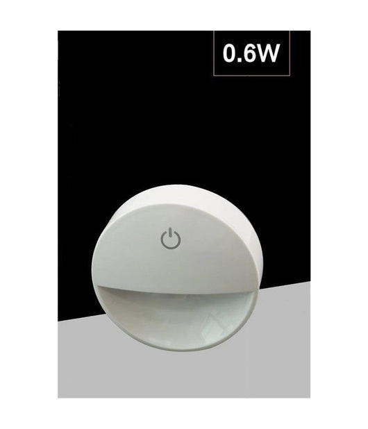 Lampada Notturna Con Spina Accensione Touch Punto Luce Led Tonda Bianco Xgcmd-001         