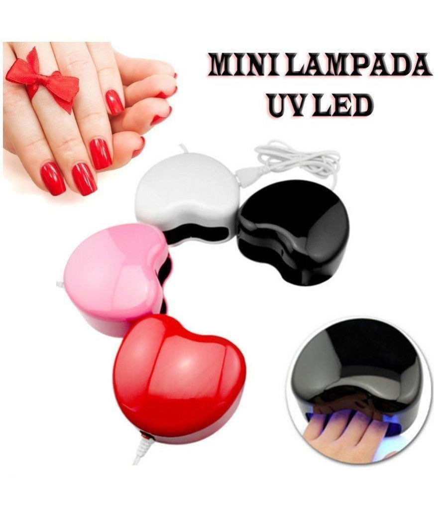 Lampada Uv Con 28 Led Per Ricostruzione Unghie Nail Art Mini Lamp         