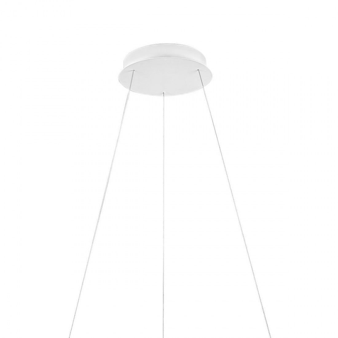 Lampadario anello gea luce krizia sg b 60w led 4800lm 3000°k alluminio bianco moderno interno