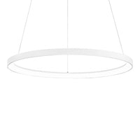 Lampadario anello gea luce krizia sg b 60w led 4800lm 3000°k alluminio bianco moderno interno