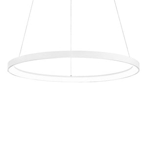 Lampadario anello gea luce krizia sg b 60w led 4800lm 3000°k alluminio bianco moderno interno