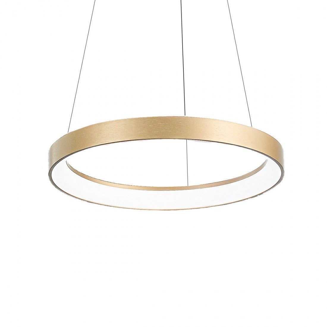 Lampadario anello gea luce krizia sp o 38w led 2200lm 3000°k alluminio oro classico interno