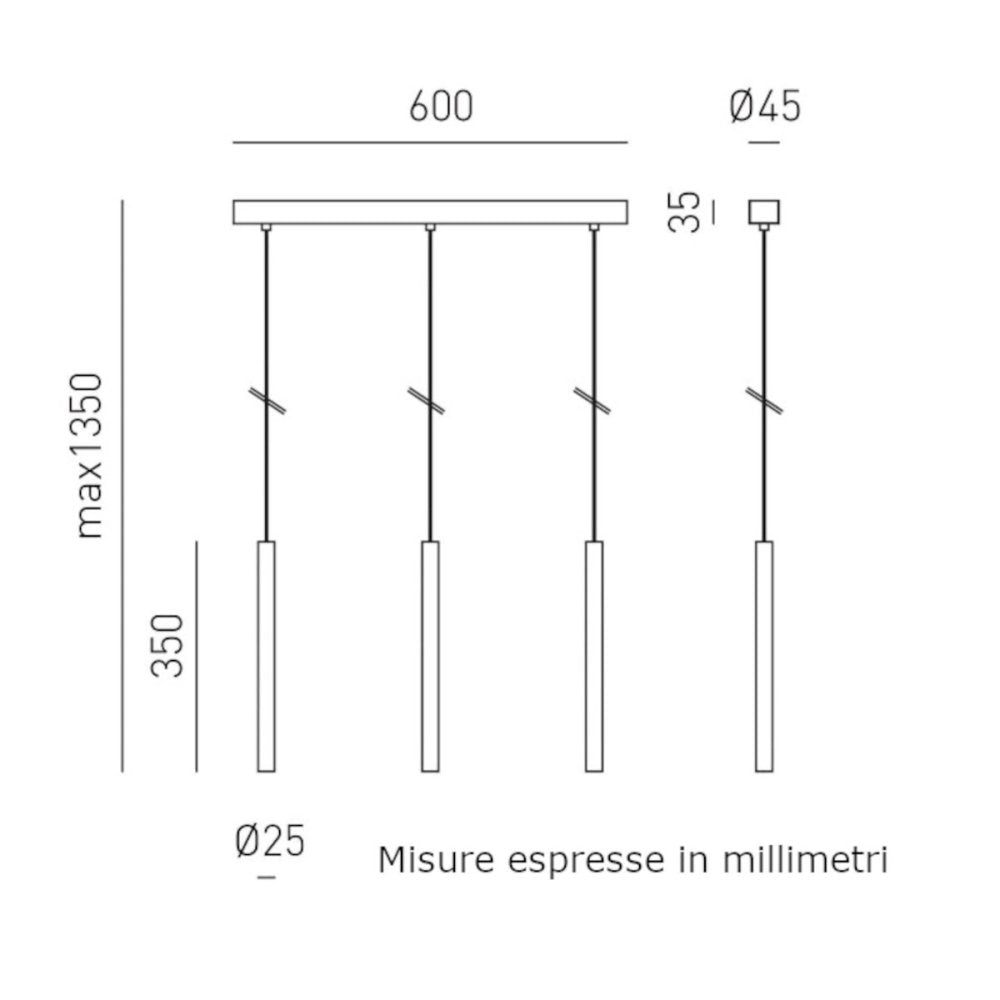 Lampadario classico gea luce thalassia s3p o led alluminio sospensione