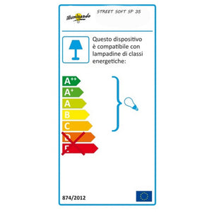 Lampadario classico illuminando street soft sp 35 led sospensione pergamena avorio treccia metallo brunito interni e27