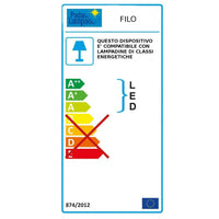 Lampadario classico rustico padana lampadari filo 1069 s e27 led metallo sospensione, finitura metallo rame