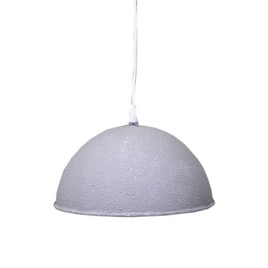 Lampadario metallo vintage bianco/grigio con attacco cmø26h19