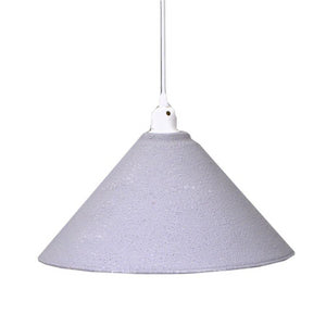 Lampadario metallo vintage bianco/grigio con attacco cmø38,5h26