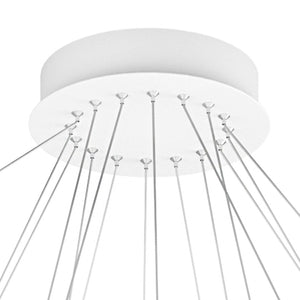 Lampadario moderno bianco top light dna 1182 s80 led sospensione lampada soffitto