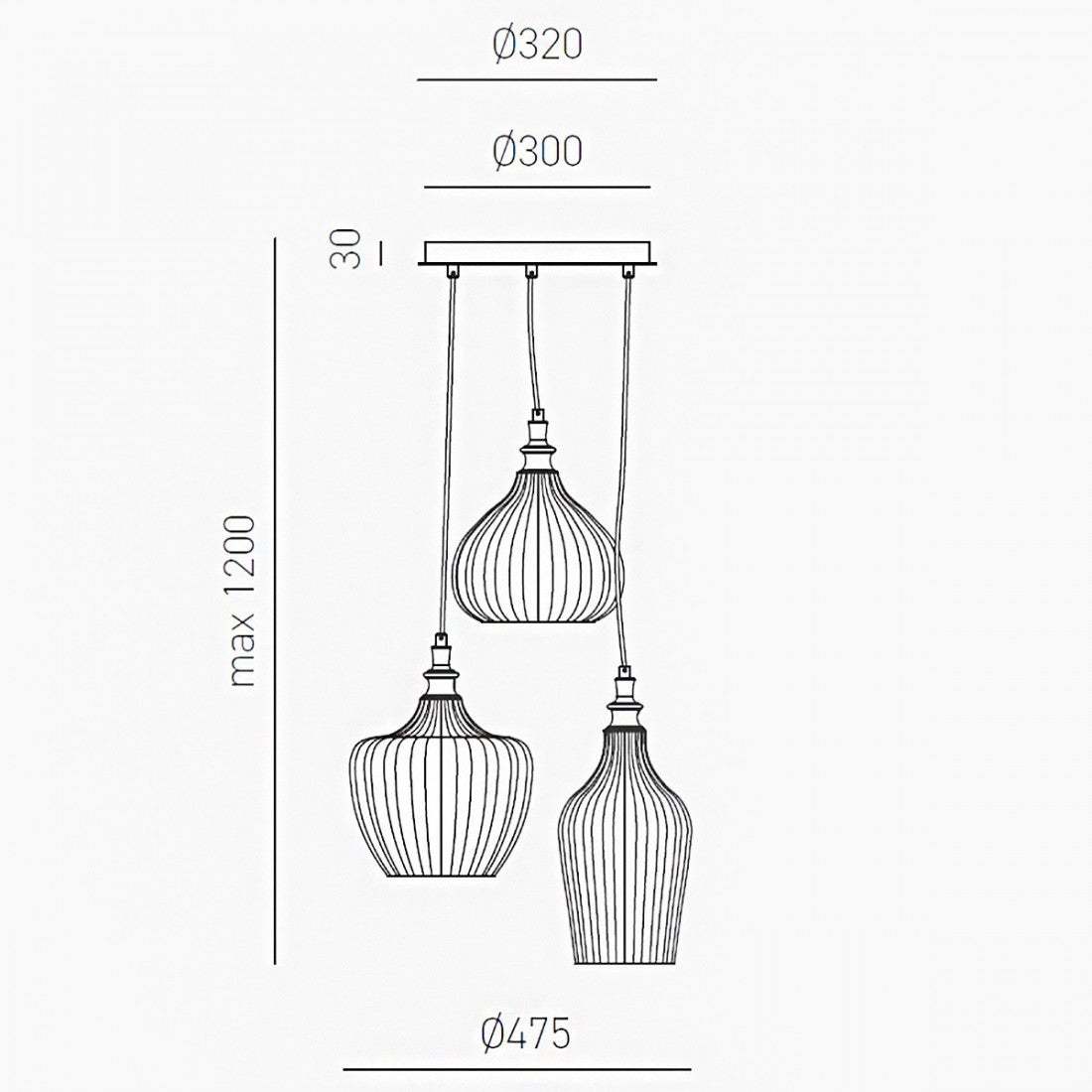 Lampadario moderno gea luce cleofe s3 e27 led vetro bianco lampada sospensione