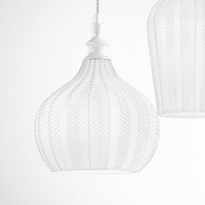 Lampadario moderno gea luce cleofe s3 e27 led vetro bianco lampada sospensione