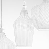 Lampadario moderno gea luce cleofe s3 e27 led vetro bianco lampada sospensione