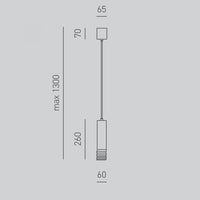 Lampadario moderno gea luce emily s gu10 led metallo sospensione