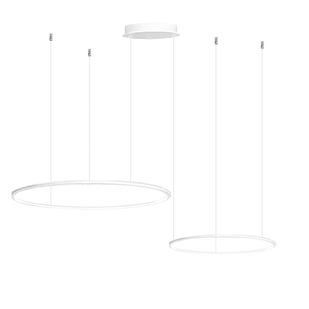 Lampadario moderno gea luce erika s2d led alluminio silicone lampada sospensione