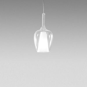 Lampadario moderno gea luce ofelia mini s10 g9 led metallo vetro sospensione, vetro trasparente