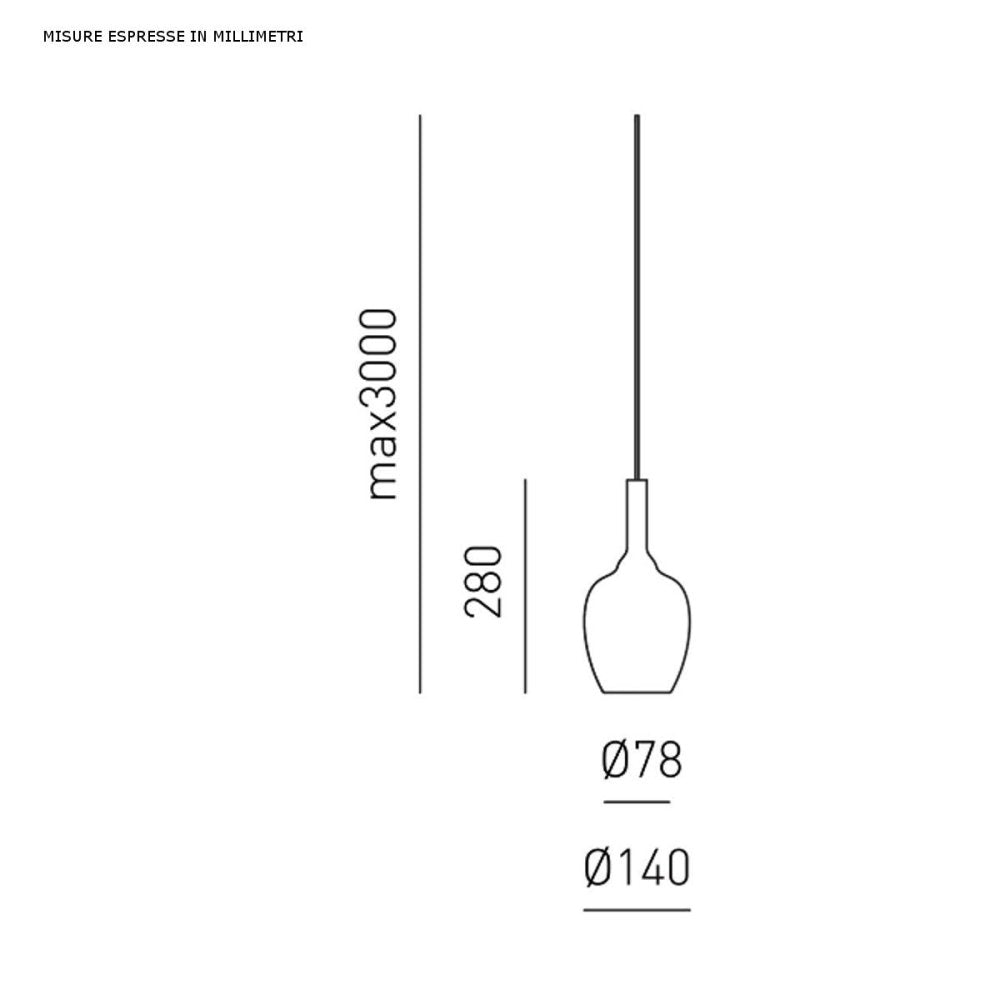 Lampadario moderno gea luce ofelia mini s10 g9 led metallo vetro sospensione, vetro verde trasparente