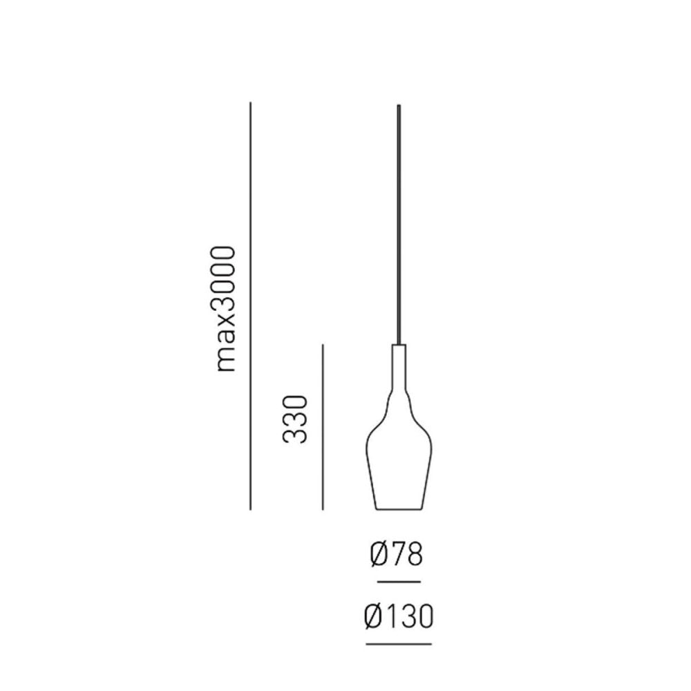 Lampadario moderno gea luce ofelia mini s12 g9 led metallo vetro sospensione, vetro trasparente