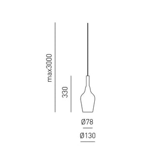 Lampadario moderno gea luce ofelia mini s12 g9 led metallo vetro sospensione, vetro trasparente