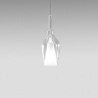 Lampadario moderno gea luce ofelia mini s12 g9 led metallo vetro sospensione, vetro trasparente