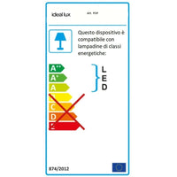 Lampadario moderno ideal lux pop sp6 e27 led metallo sospensione