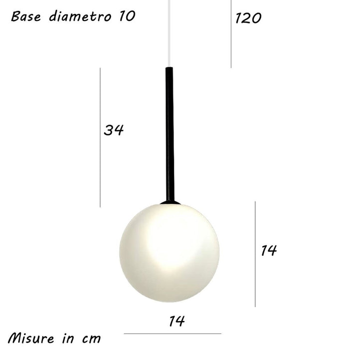 Lampadario moderno illuminando bolle sp1 nr g9 led metallo vetro sospensione, vetro trasparente