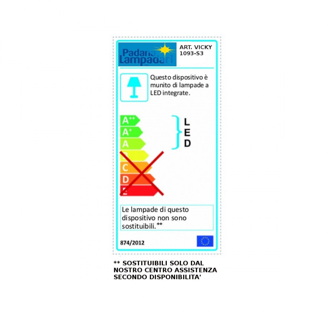 Lampadario moderno padana lampadari vicky 1093 s1 14.7w led alluminio cromato acrilico sospensione