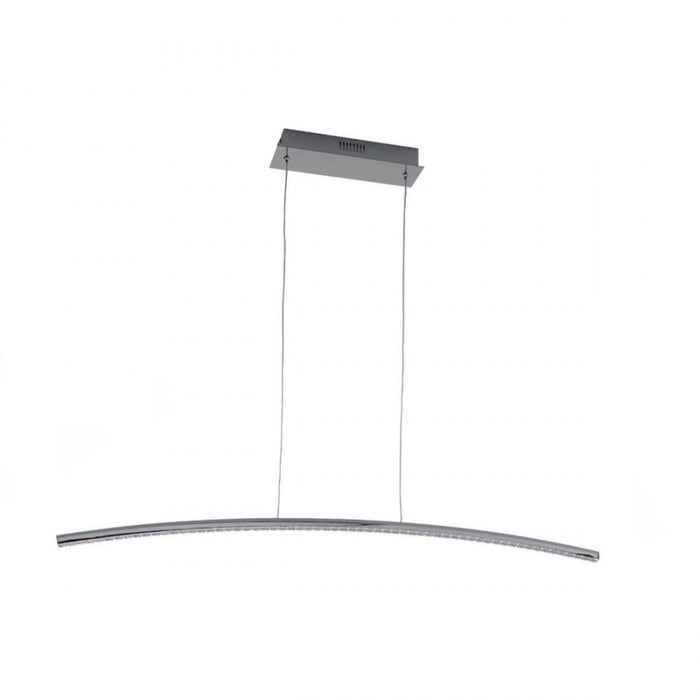 Lampadario moderno padana lampadari vicky 1093 s1 14.7w led alluminio cromato acrilico sospensione