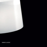 Lampadario moderno selene illuminazione papiro 0385 053 11l e27 led vetro sospensione, vetro bianco lucido