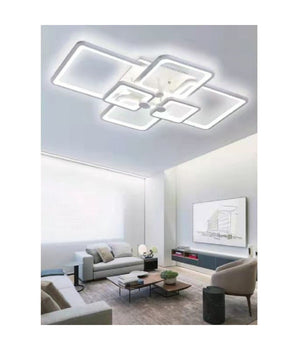 Lampadario Plafoniera Con Quadrati Lampada Da Soffitto Led Design Moderno C26-b         