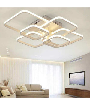 Lampadario Plafoniera Con Quadrati Lampada Da Soffitto Led Design Moderno C26-b         