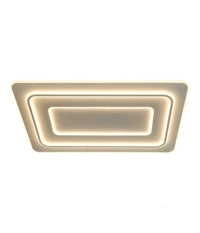 Lampadario Plafoniera Led Rettangolare 123w 3 Tonalità  Luce Bt Telecomando C66-3c         