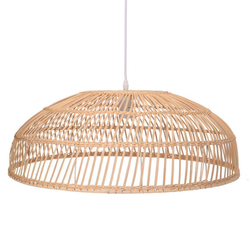 Lampadario rattan naturale con attacco cm ø60,5h21,5