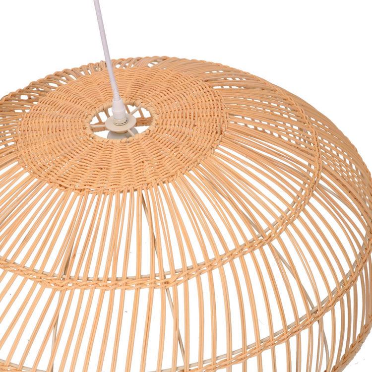 Lampadario rattan naturale con attacco cm ø60,5h21,5