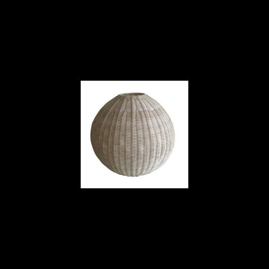 Lampadario rattan naturale sfera cmø37h37