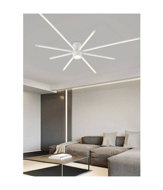 Lampadario Soffitto Led 43w Plafoniera Moderna Bianco Luce 6500k 3000k 4000k Pn-27b         