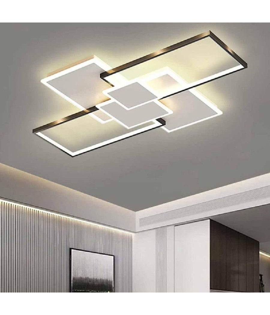 Lampadario Soffitto Led 83 W Plafoniera Tre Colorazione Moderna Bluetooth C67-3c         