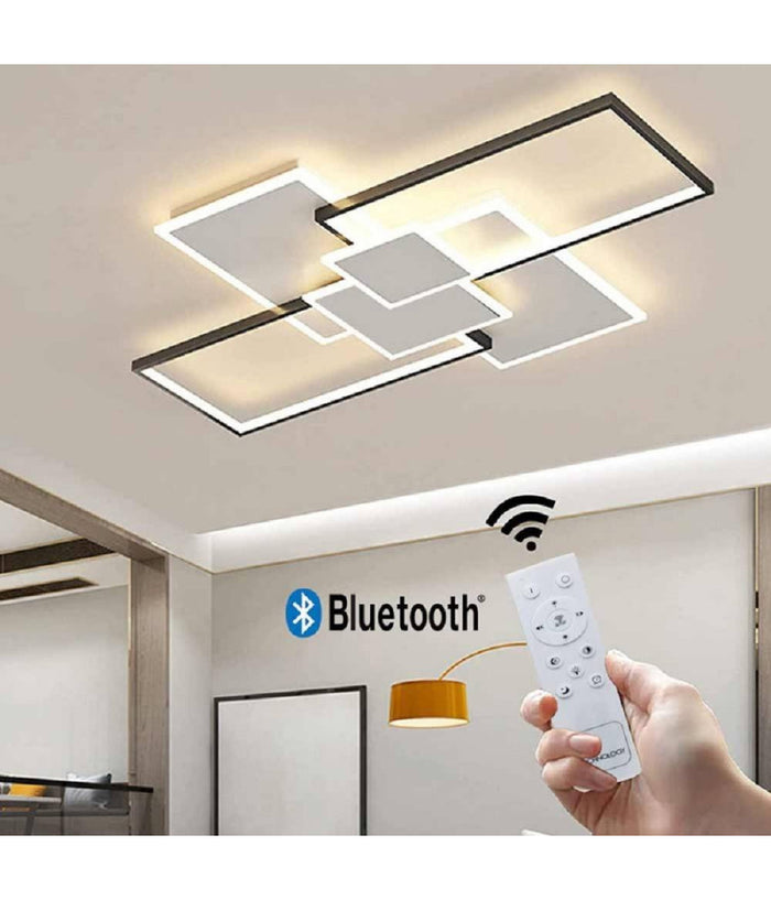 Lampadario Soffitto Led 83 W Plafoniera Tre Colorazione Moderna Bluetooth C67-3c         