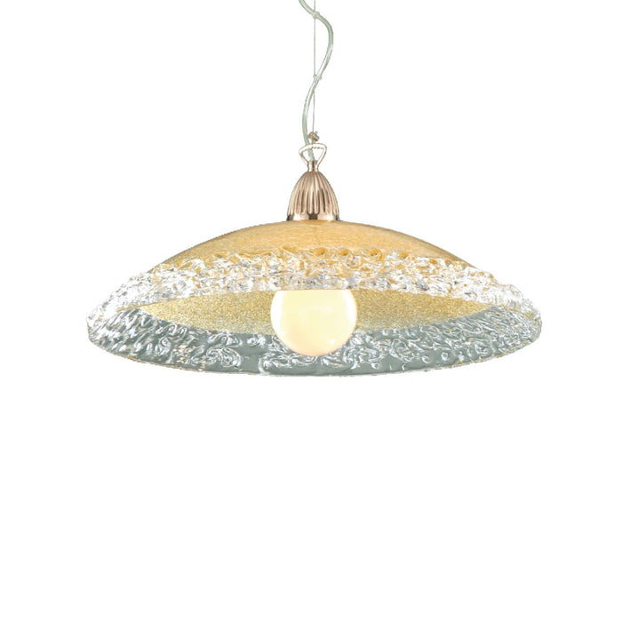 Lampadario vetro ambra padana lampadari sally 288 sm e27 led sospensione lampada soffitto classica