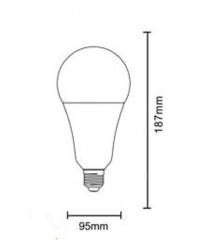 Lampadina A Led 25watt A95 E27 2500lm A Sfera Luce Fredda Calda Naturale A95-25w         